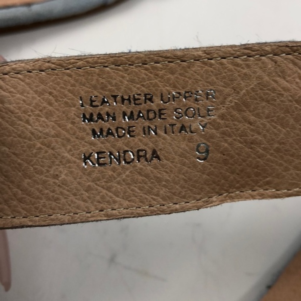 A. Giannetti Kendra Blue Strappy Sandals, Size 9 - Picture 2 of 6